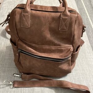 Urban Expressions Faux leather bag /mini backpack